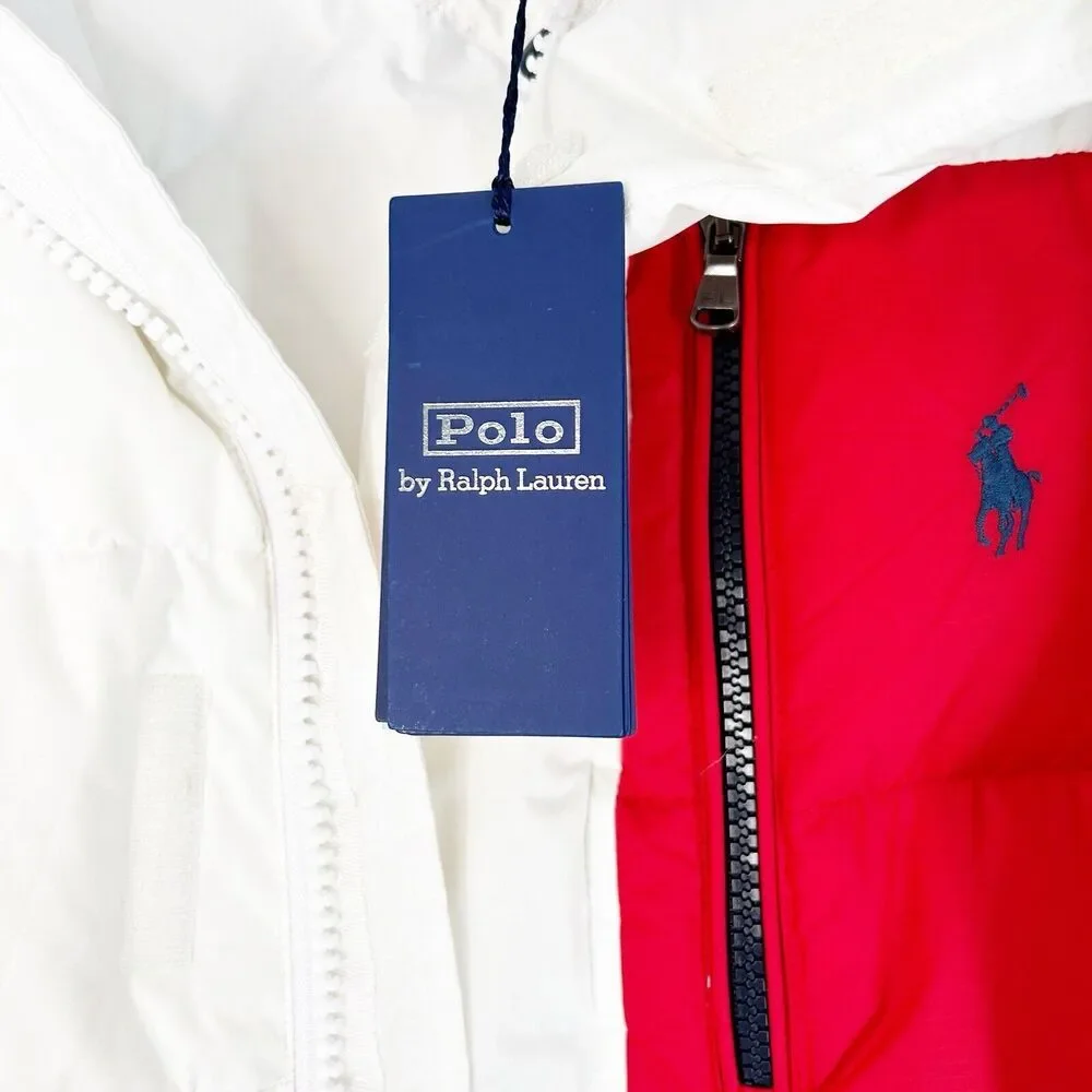 Polo Ralph Lauren Color Block Puffer Jacket NWT Men’s Small Water Repellent Down - Picture 5 of 6